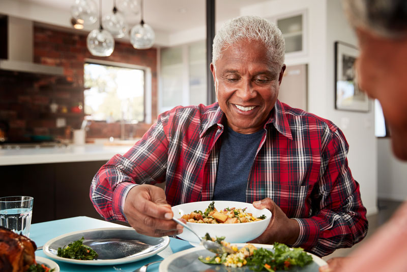 implant supported dentures patient eating